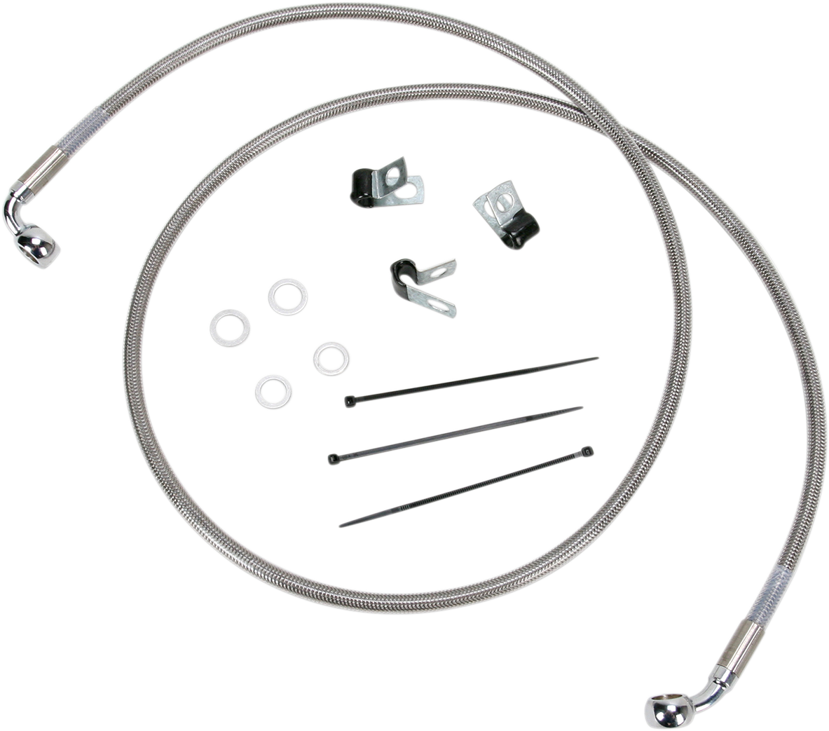 Brake Line - Front - 6" - Stainless Steel