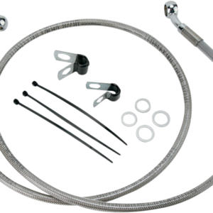 Brake Line - Front - +4" - Stainless Steel
