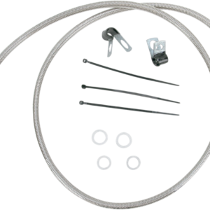 Brake Line - Front - +2" - Stainless Steel