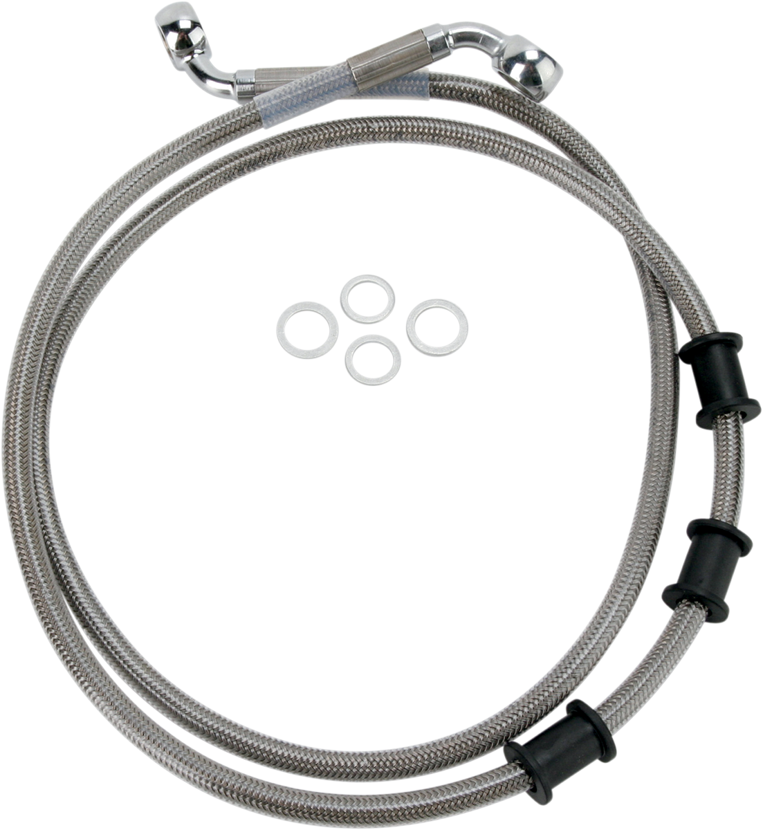 Brake Line - Front - +8" - Stainless Steel