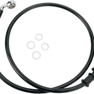 Brake Line - Front - Black - +4"