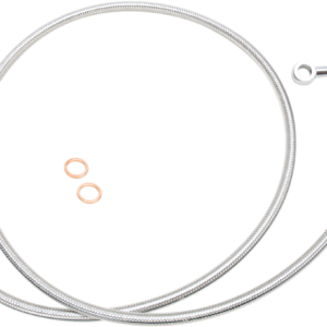 Mid Brake Line - ABS - Polished Stainless