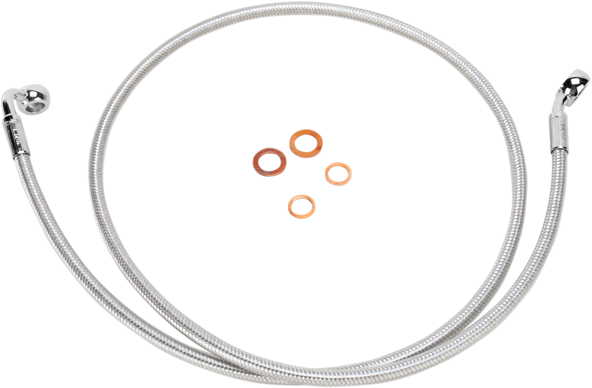 Brake Line - 35/90° - 50" - Polished Stainless - Image 2