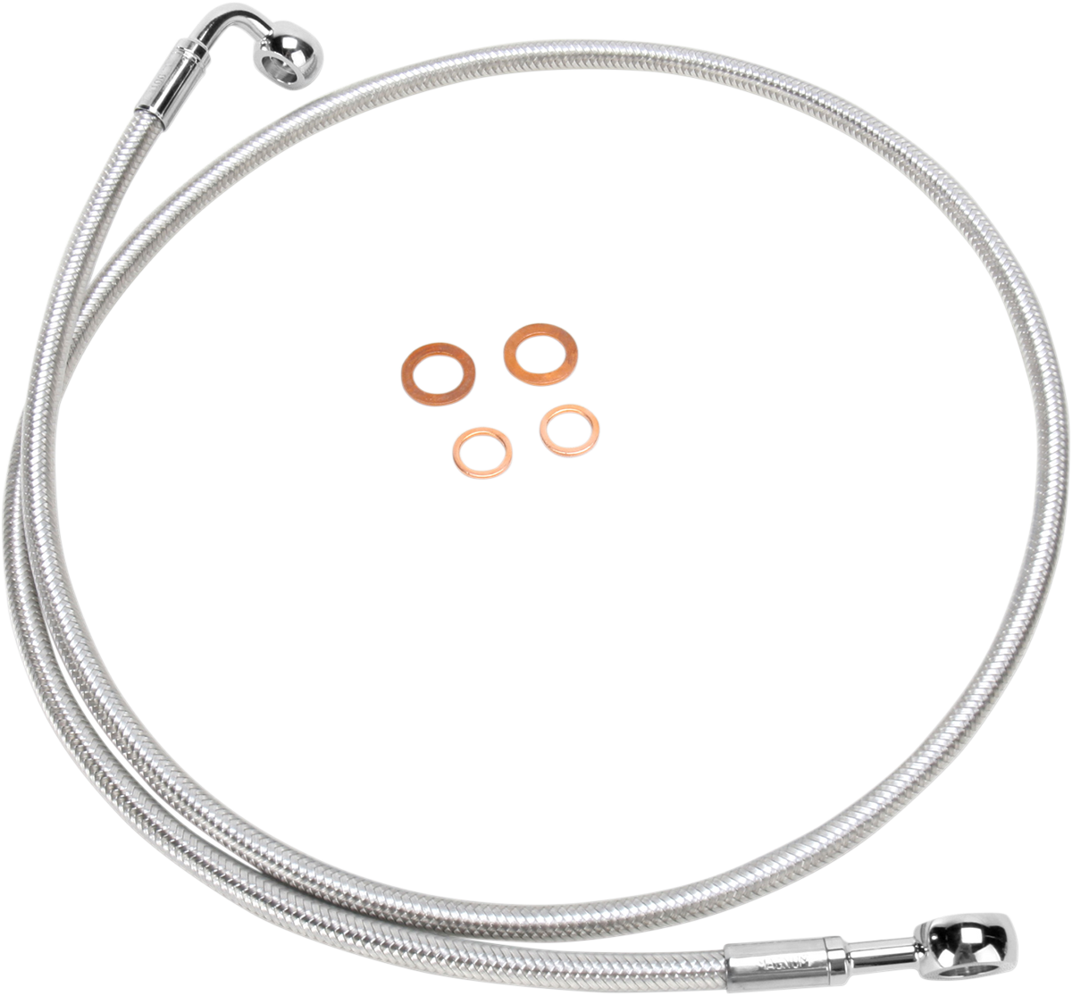 Brake Line - 180/90° - 50" - Polished Stainless - Image 2