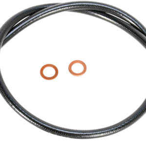 Brake Line - 7/16"-35° - 34" - Black Pearl