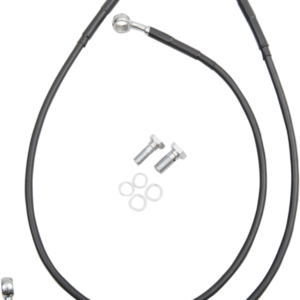 Brake Line - Front - Black - +8" - FXDB '12-'17
