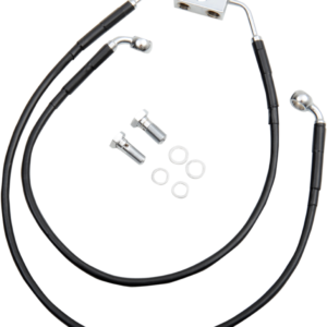 Brake Line - Front - Black - +4"