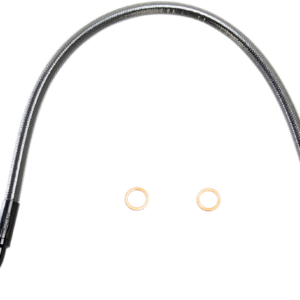 Brake Line - 10 mm-90° - 17" - Black Pearl