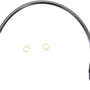 Brake Line - 10 mm-90° - 19" - Black Pearl