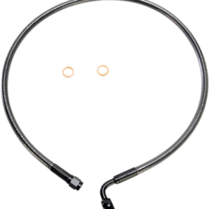 Brake Line - 10 mm-90° - 28" - Black Pearl