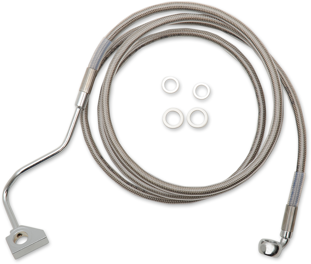 Brake Line - Front - +8" - Stainless Steel - Image 2