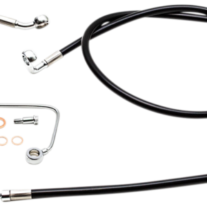 Brake Line - 12" - 14" Ape Hanger Handlebars - Black