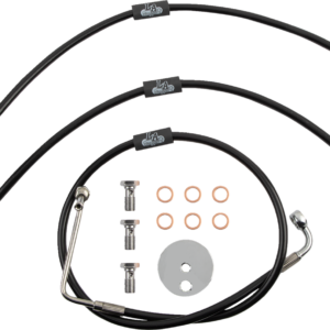 Brake Line - 15" - 17" Ape Hanger Handlebars - Black