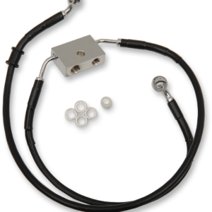 Brake Line - Front - +6" - Black - XL