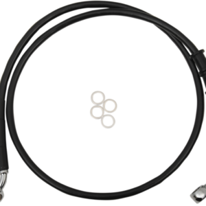 Brake Line - Front - +6" - Black - XL