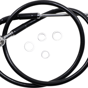 Brake Line - +6" - Black - '15-'17 Softail