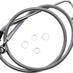 Brake Line - +8" - Stainless Steel - '15-'17 Softail