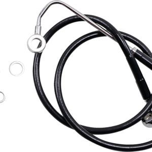 Brake Line - +4" - Black - '15-'17 Softail