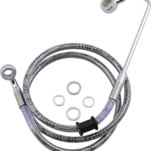 Brake Line - +8" - Stainless Steel - '15-'17 Softail