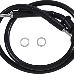 Brake Line - +4" - Black - '18-'22 Softail