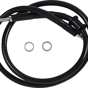 Brake Line - +8" - Black - '18-'22 Softail