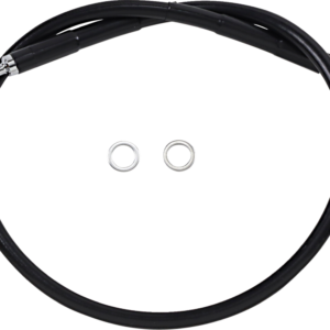 Brake Line - +4" - Black - '18-'21 Softail