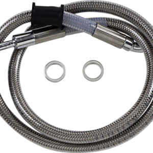 Brake Line - +4" - Stainless Steel - '18-'21 Softail