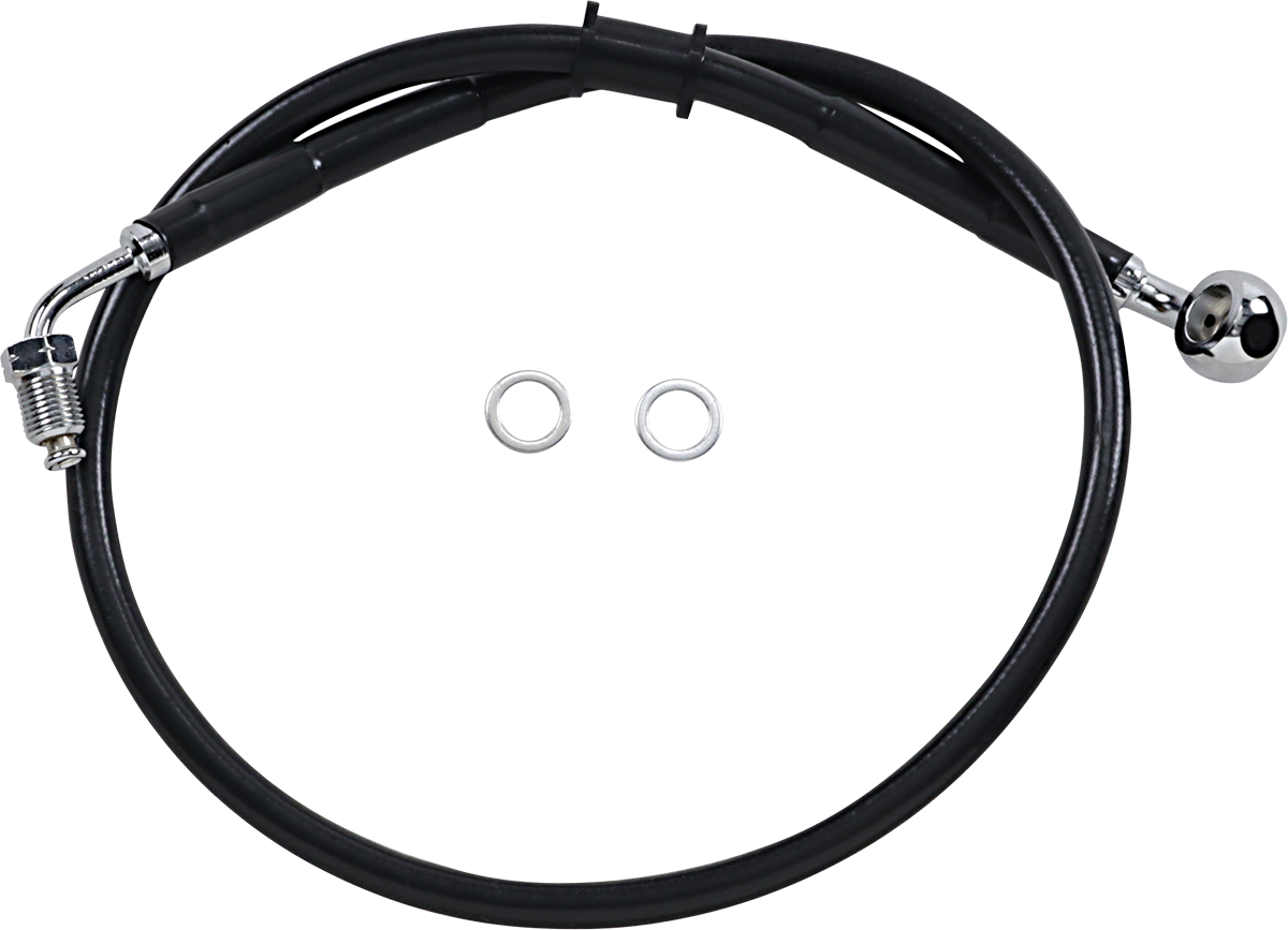 Brake Line - +4" - Black - '18-'21 Softail