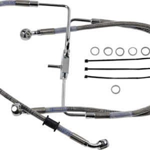 Brake Line - +2" - Stainless Steel - XL