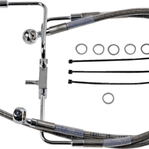 Brake Line - +8" - Stainless Steel - XL