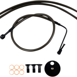 Brake Lines - Mini Ape Hanger Handlebars - Midnight