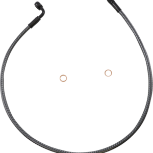 Brake Line - Front - 10 mm - 90° - 30" - KARBONFIBR