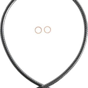 Brake Line - Front - 10 mm - 180° - 25" - KARBONFIBR