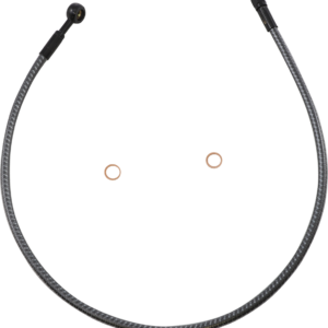 Brake Line - Front - 10 mm - 180° - 28" - KARBONFIBR