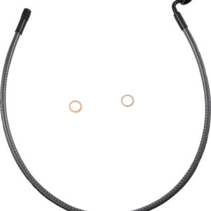 Brake Line - Front - 12 mm - 90° - 28" - KARBONFIBR