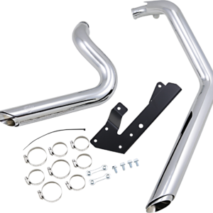 Shortshots Staggered Exhaust System - Chrome