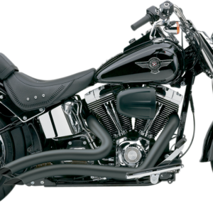 Speedster Swept Short Exhaust - Black - '07-'11 Softail