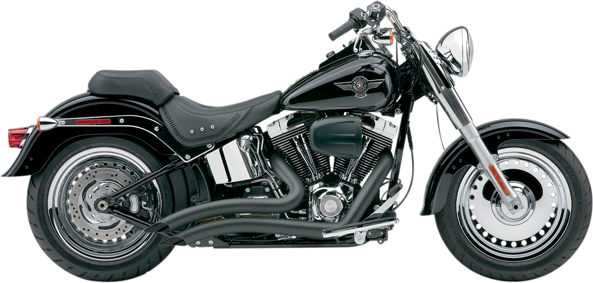 Speedster Swept Short Exhaust - Black - '07-'11 Softail