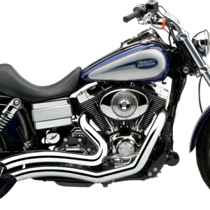 Speedster Swept Short Exhaust - Chrome - '12-'17 Dyna