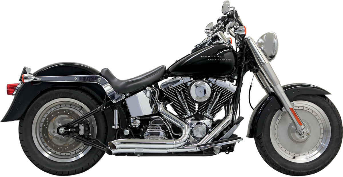 Pro Street Exhaust - Chrome - Turn Out - '86-'17 Softail