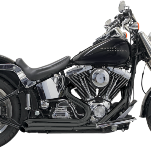 Pro Street Exhaust - Black - Turn Out - '86-'17 Softail