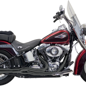 Mega Power Exhaust - Black - Short - FXS/FLS