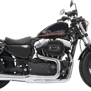 Mega Power Exhaust - Chrome - Short - '04-'13 XL with Mid/Forward Controls