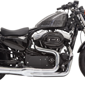 Mega Power Exhaust - Chrome - Short - '14-'21 XL with Mid/Forward Controls