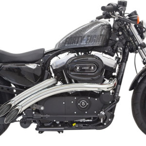 Radial Sweeper Exhaust - Chrome - '14-'19 XL