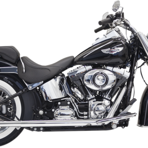 True Duals Exhaust System with Fishtail Mufflers - 33" - Softail