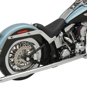 True Duals Exhaust System with Fishtail Mufflers - 36" - Softail