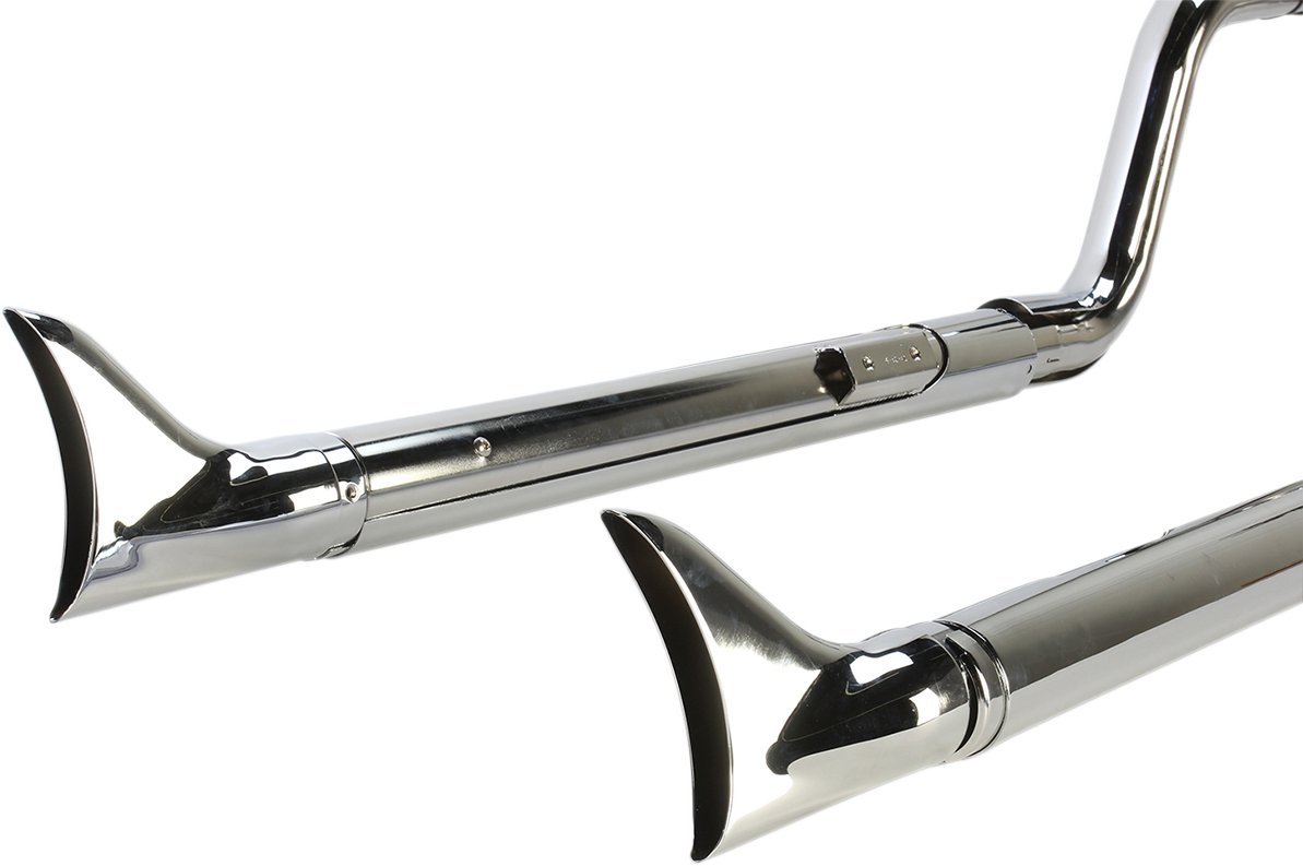 True Dual Exhaust - Fishtail - '07-'11 Softail