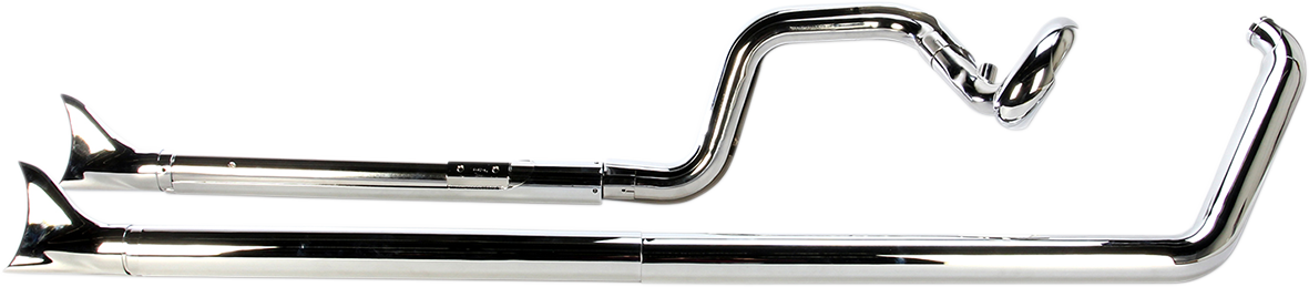 True Dual Exhaust - Fishtail - '07-'11 Softail - Image 4
