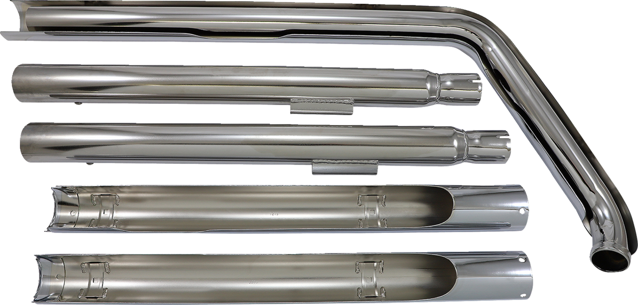 True Dual Exhaust - Fishtail - '97-'06 Softail